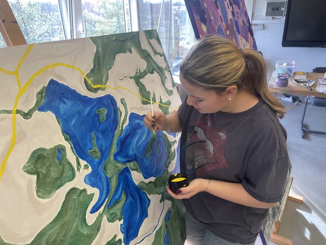 Malereiprojekt erfolgreich abgeschlossen